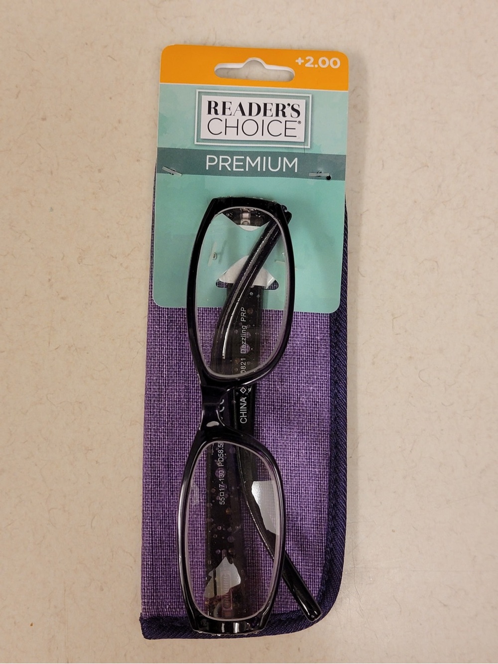Premium +2.00 Purple Reading Glasses